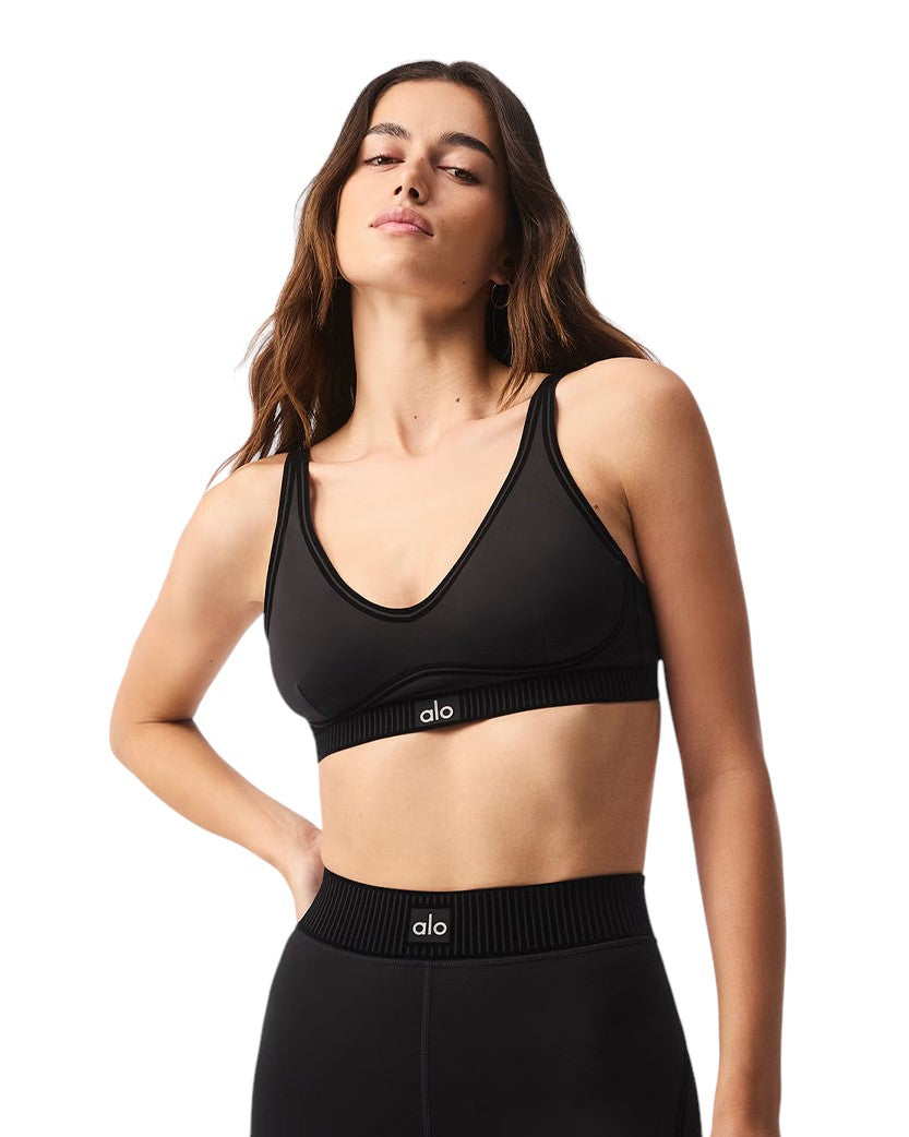 Alo Yoga Airlift Line Up Bra Black