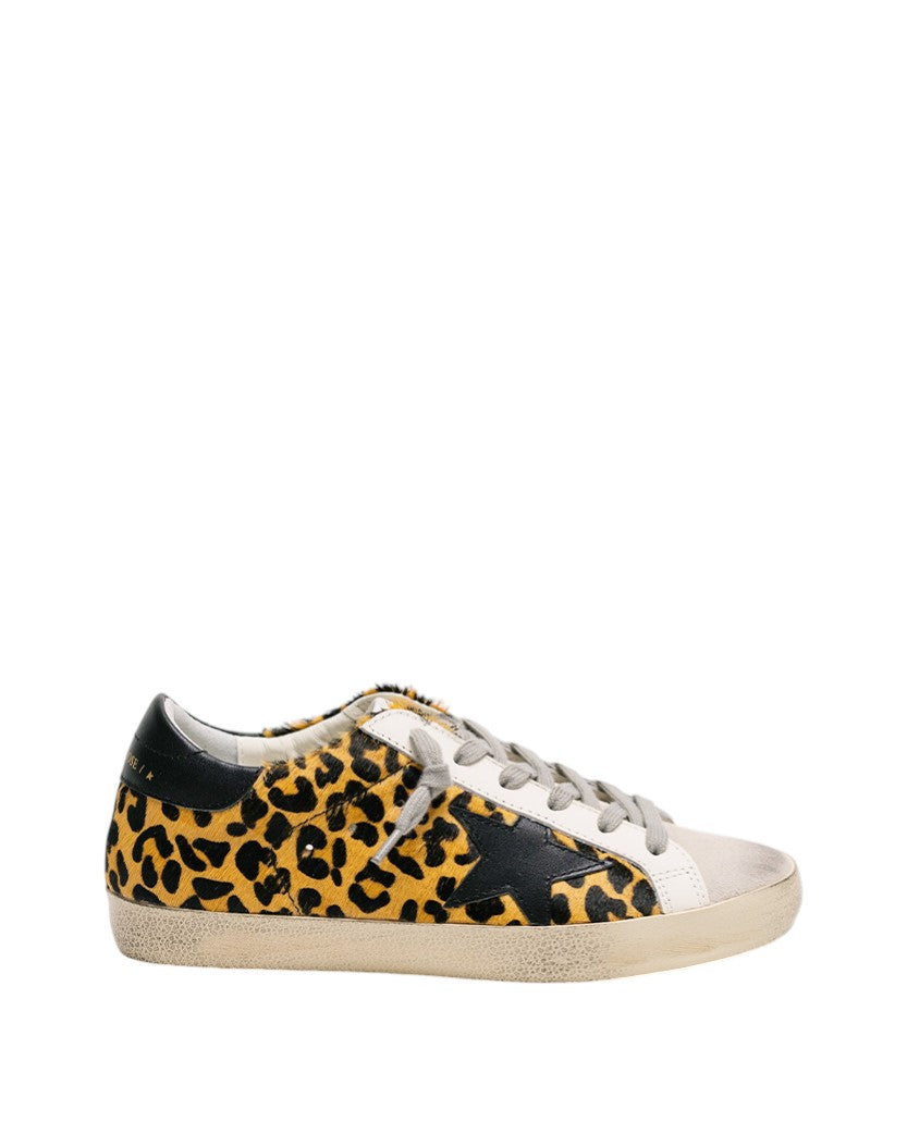 Golden Goose Women's Super-Star in Leopard Print Leather