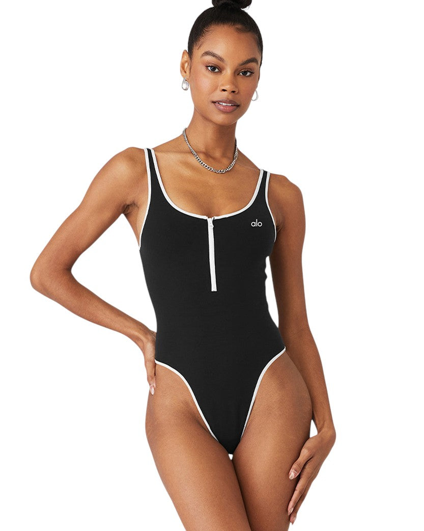 Alo Yoga Supernova Bodysuit Black