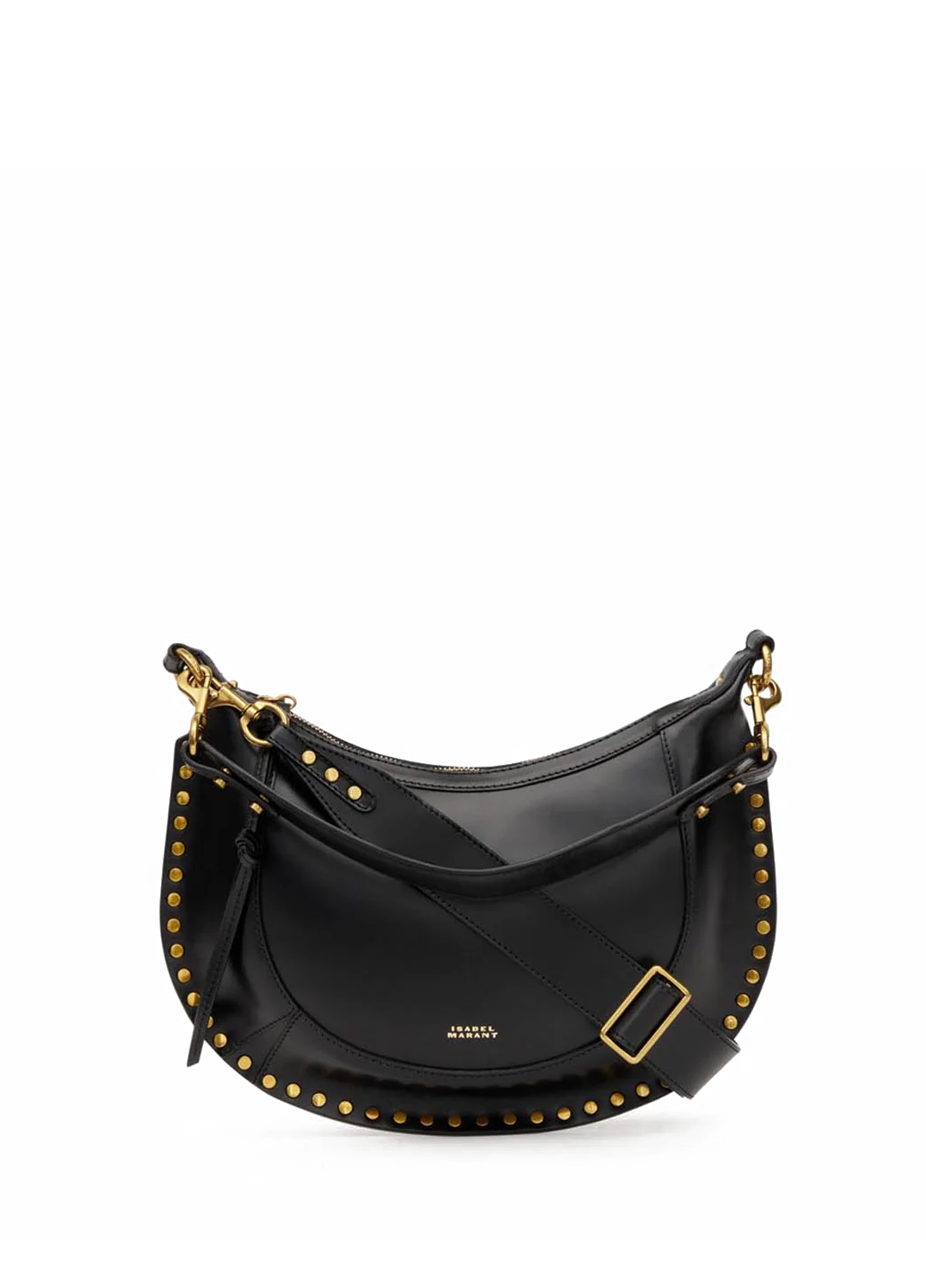 Isabel Marant Naoko Studded Leather Shoulder Bag Black