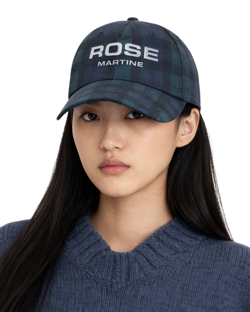 Martine Rose Nylon Cap Black/Tartan
