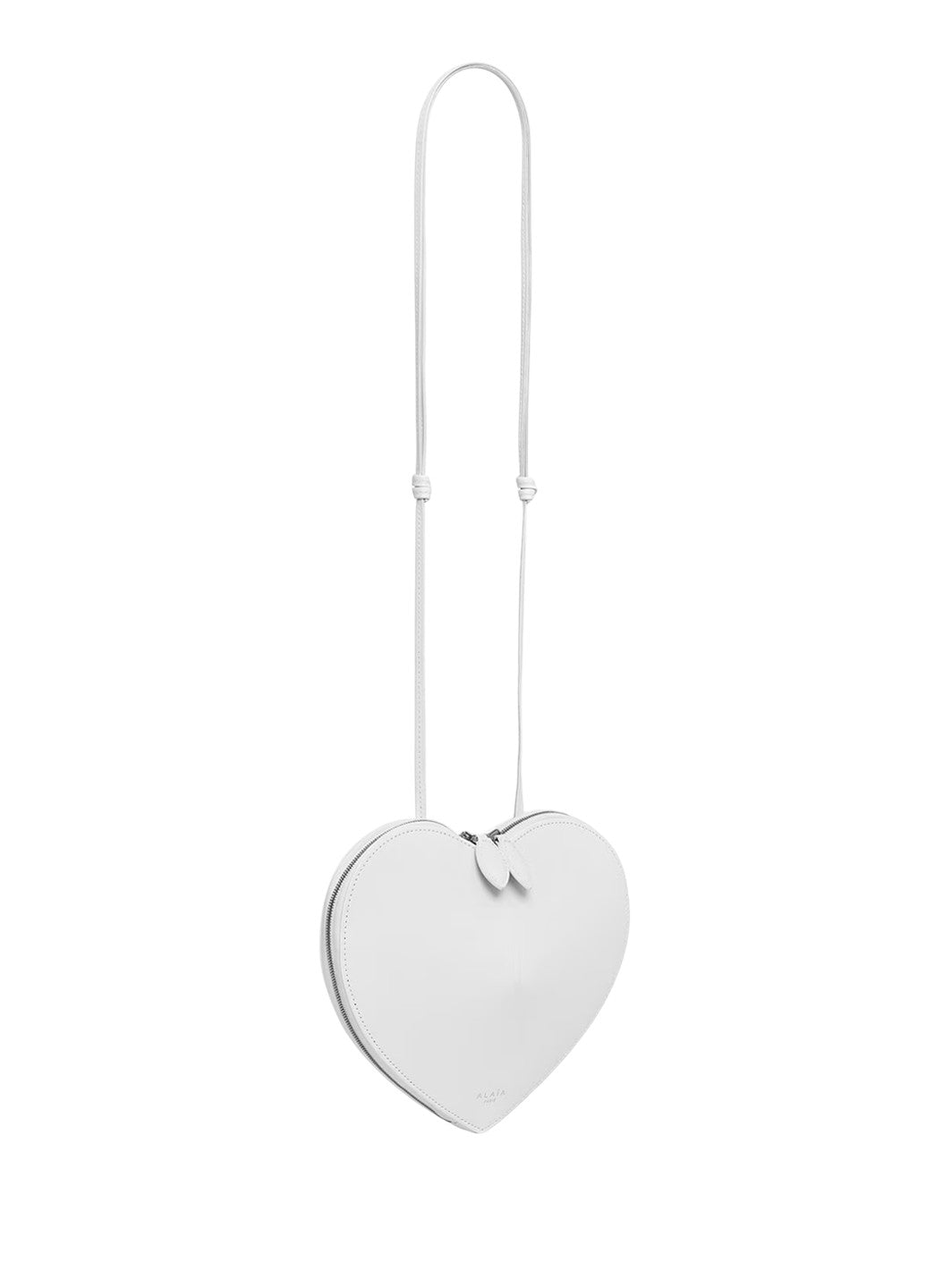 Alaia Le Coeur Bag in Calfskin Optical White
