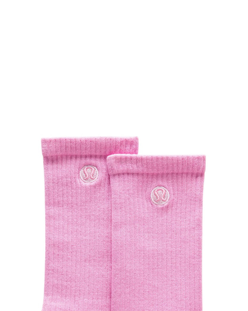Lululemon Unisex Daily Essential Crew Socks Sweet Sorbet