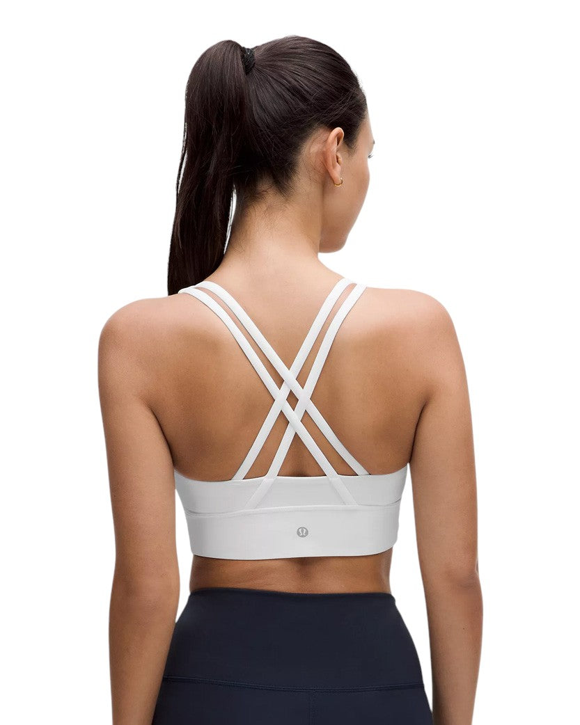 Lululemon Energy Longline Bra Medium Support White
