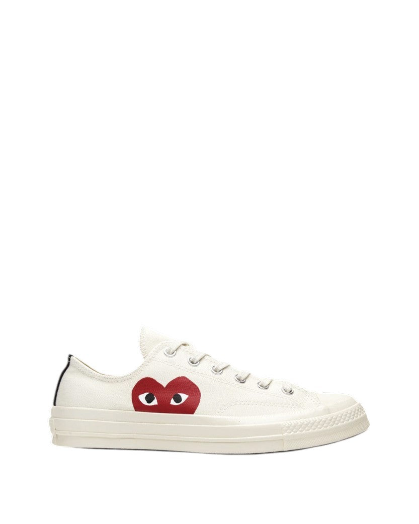 Converse x Comme Des Garcons Play Low Top Sneakers White — SSTORIES
