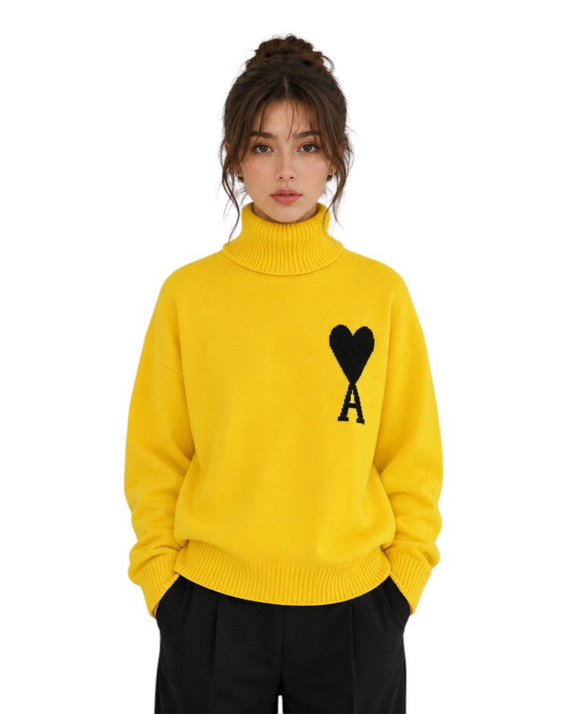 AMI Paris Ami de Coeur jumper Yellow