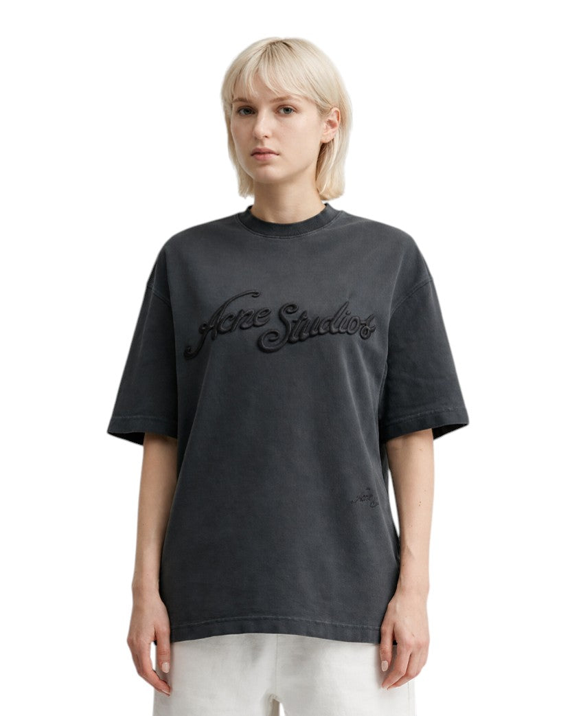 Acne Studios Exford Tourist Logo T-Shirt Black