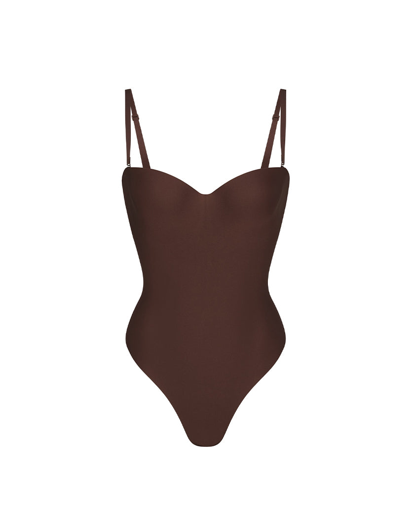 Skims Underwire Thong Bodysuit Cocoa