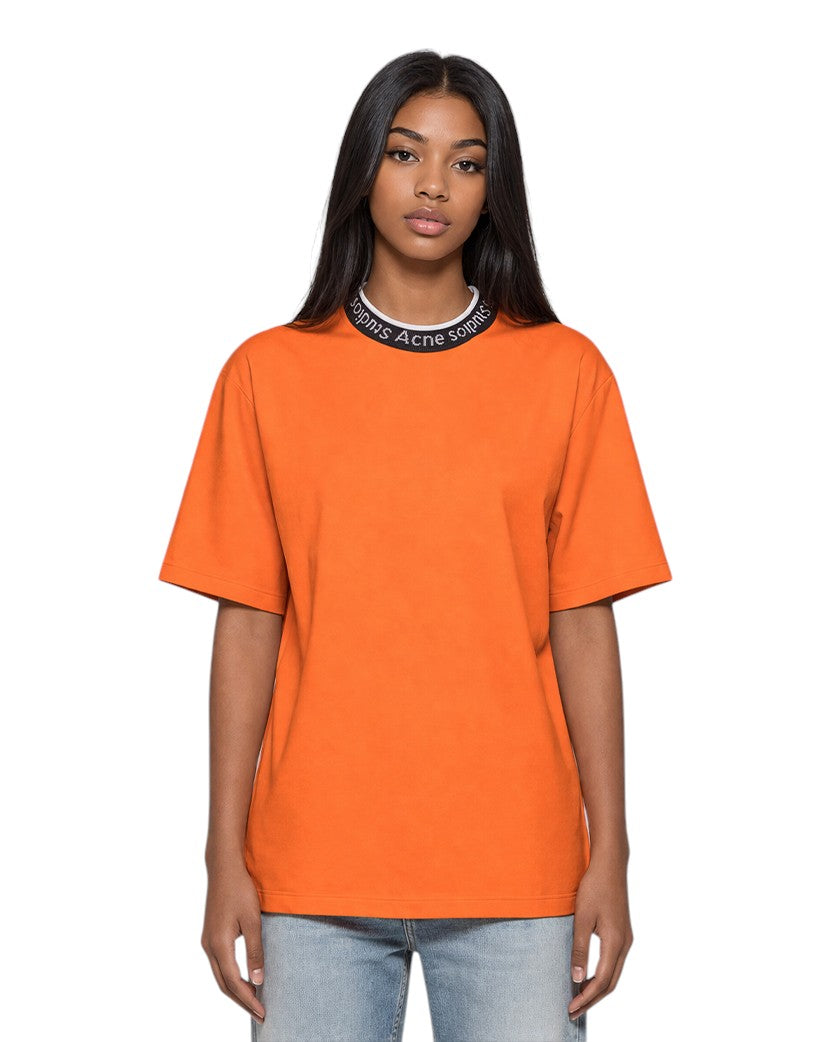 Acne Studios Extorr Logo T-Shirt Orange