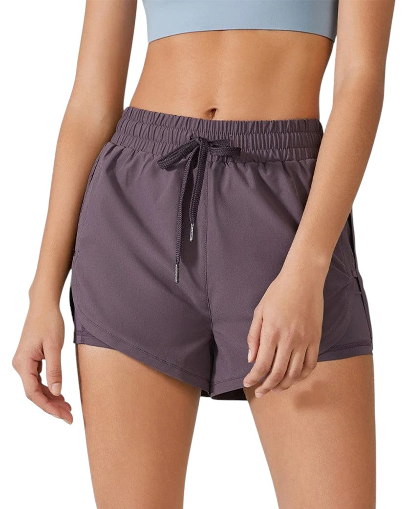 Alo Yoga Running Shorts Purple YK183-PR