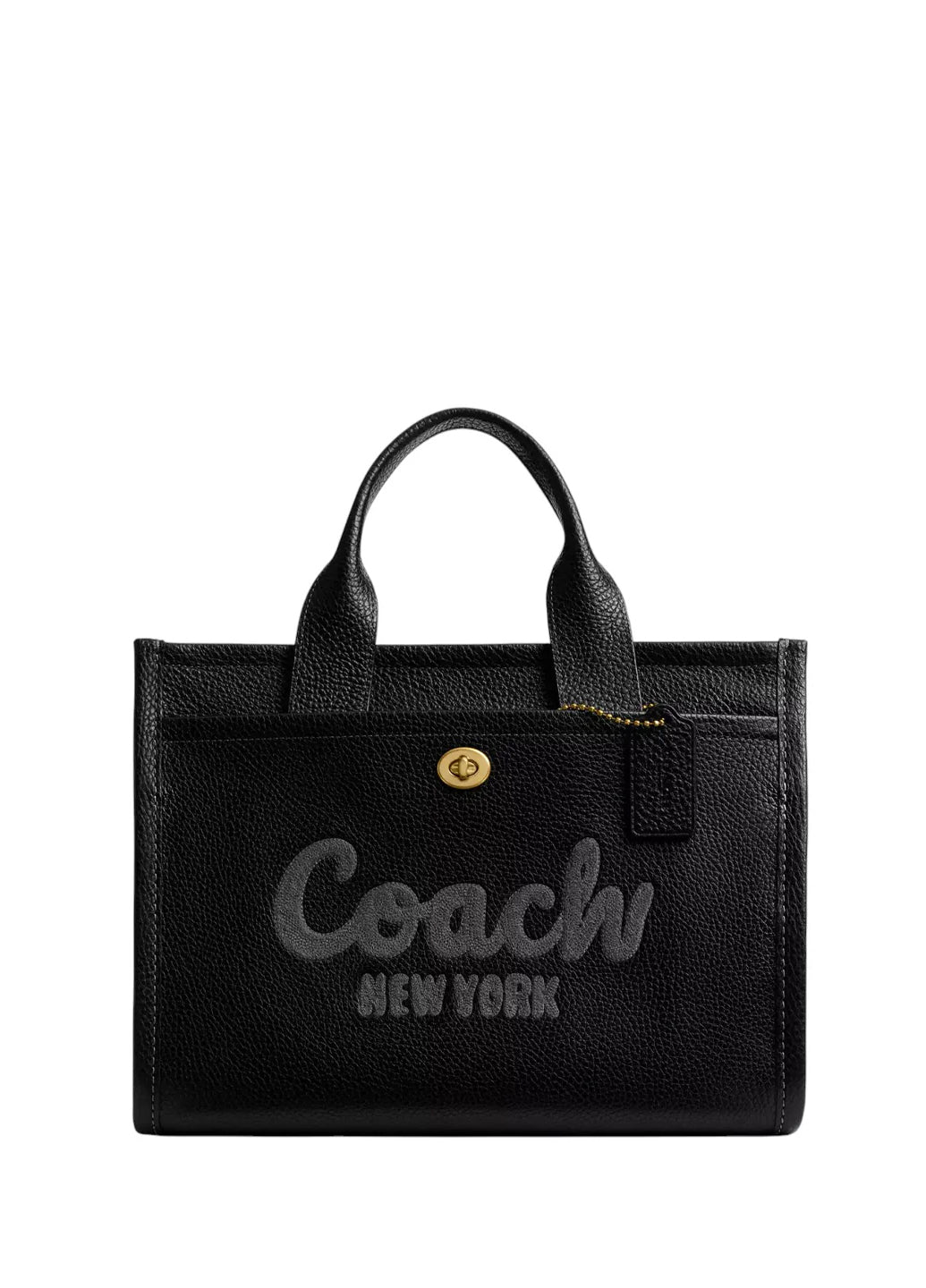 Coach Leather Cargo Tote Bag 34 Black