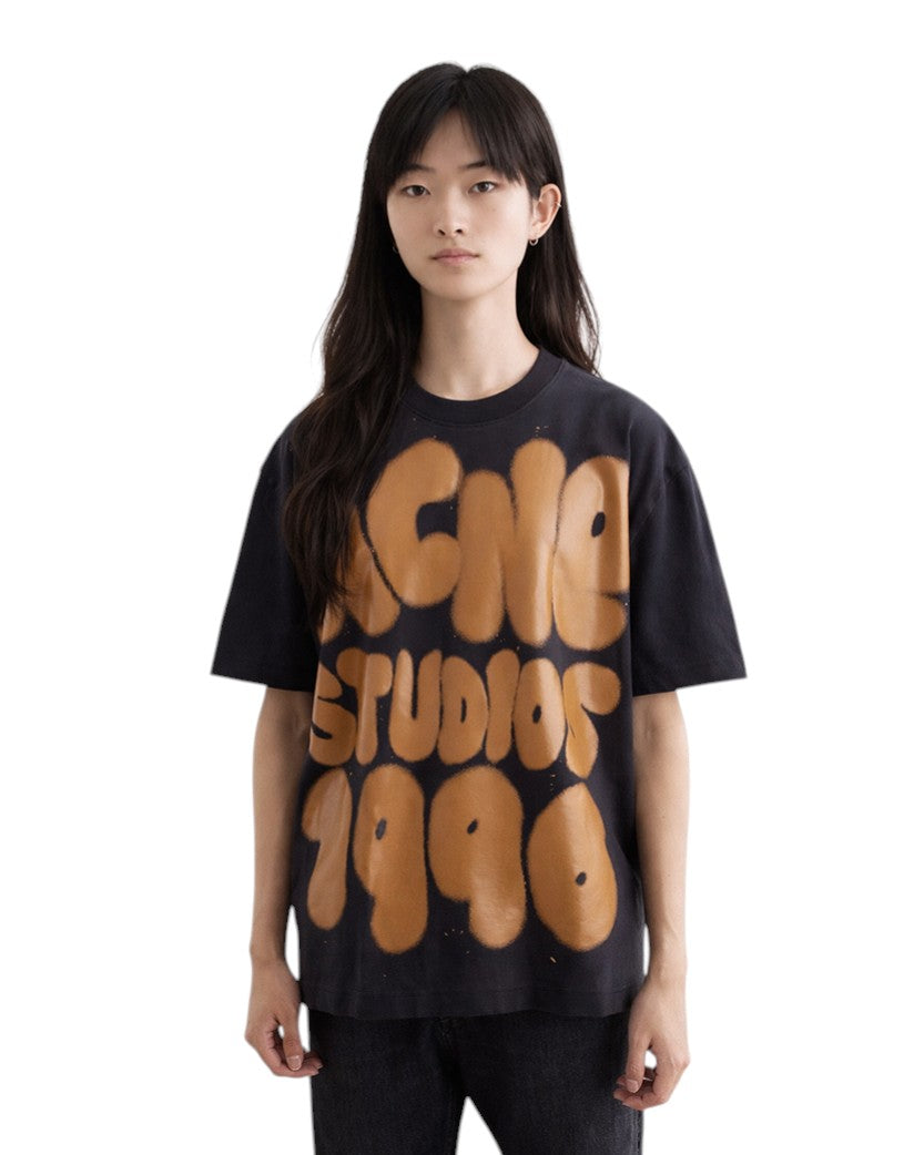 Футболка Acne Studios Eresa Cotton Jersey T-shirt Black | SSTORIES