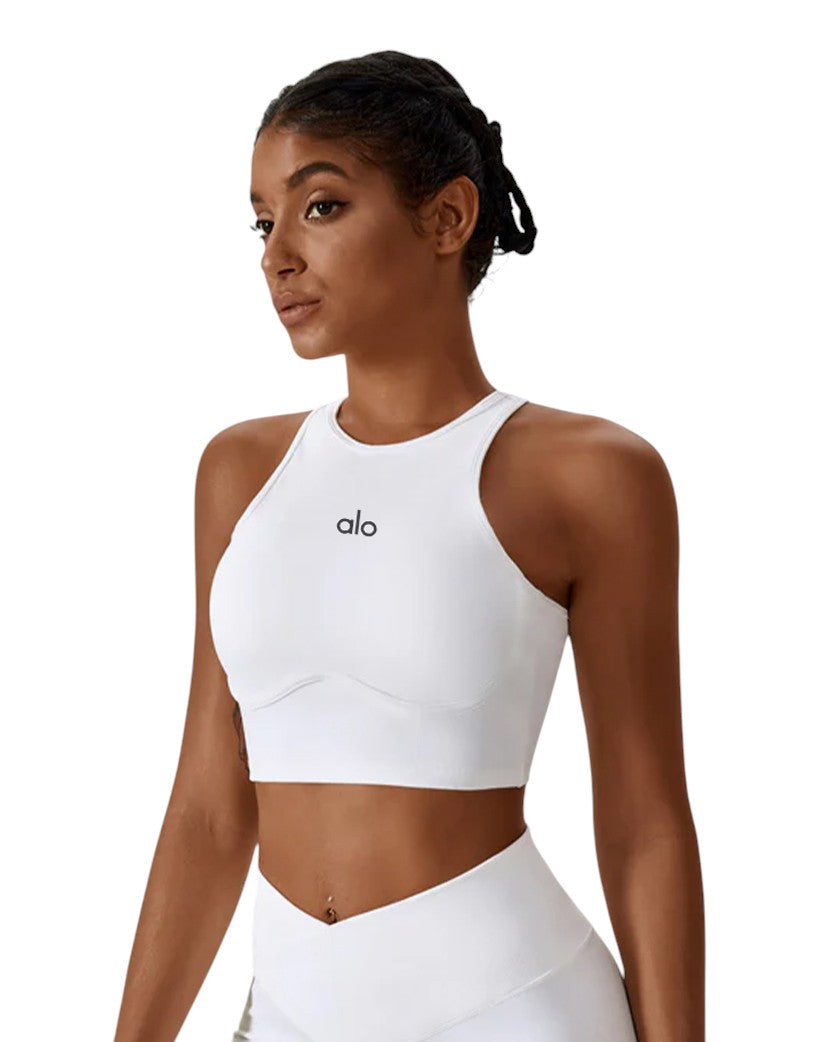 Alo Yoga Fitness Top White 833341-WT