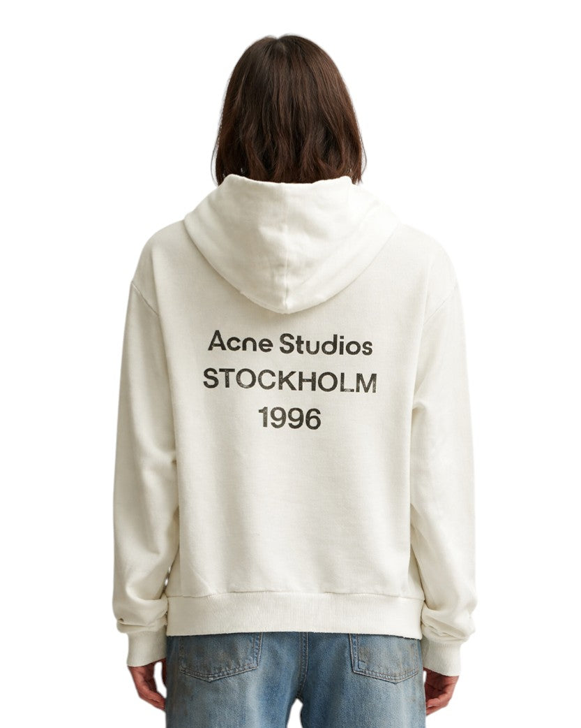 Acne Studios Logo Hoodie White