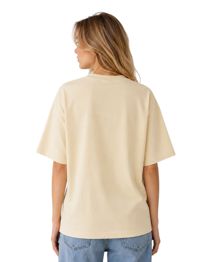 AMI Paris Ami De Coeur Tonal Small Heart T-Shirt Yellow