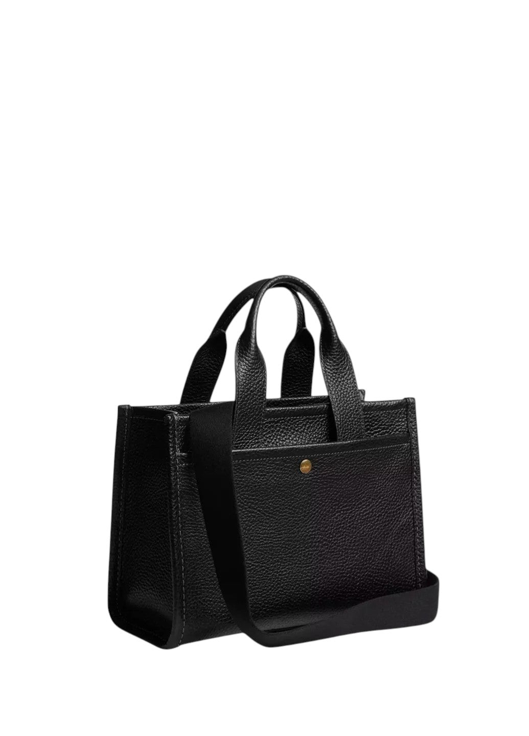 Coach Leather Cargo Tote Bag 26 Black