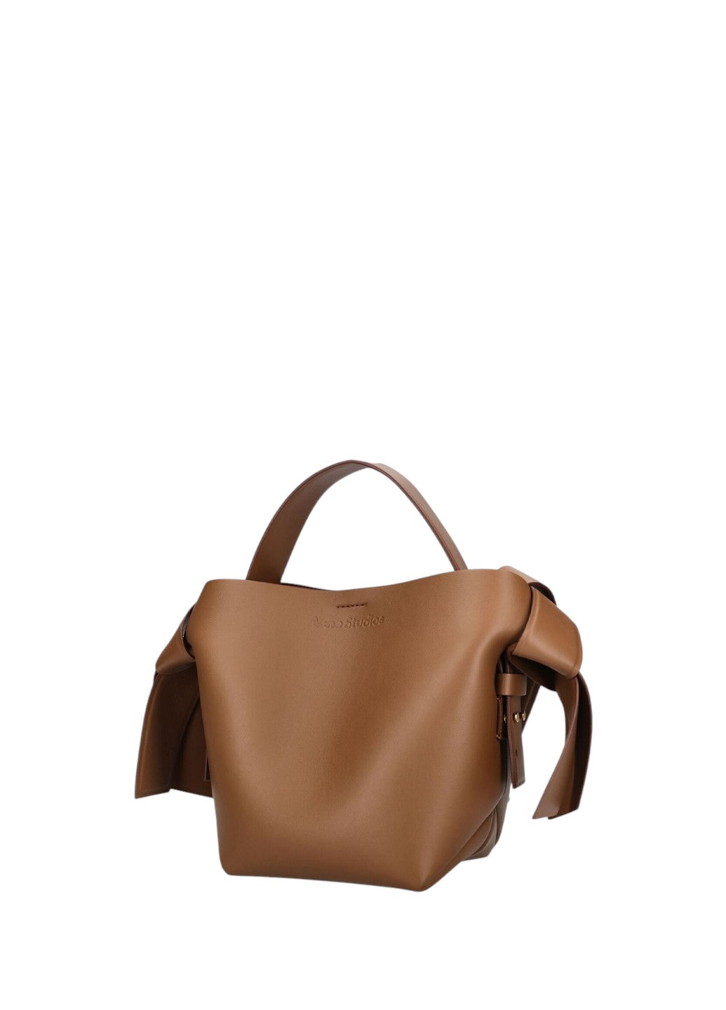Acne Studios Musubi Small leather shoulder bag Brown