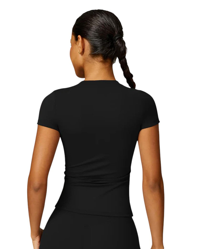 Футболка Alo Yoga Short Sleeve T-Shirt Black 85759-BK | SSTORIES