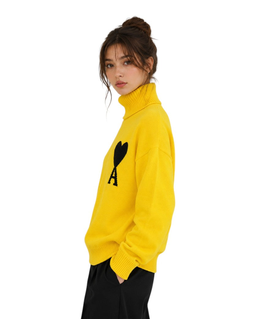 AMI Paris Ami de Coeur jumper Yellow
