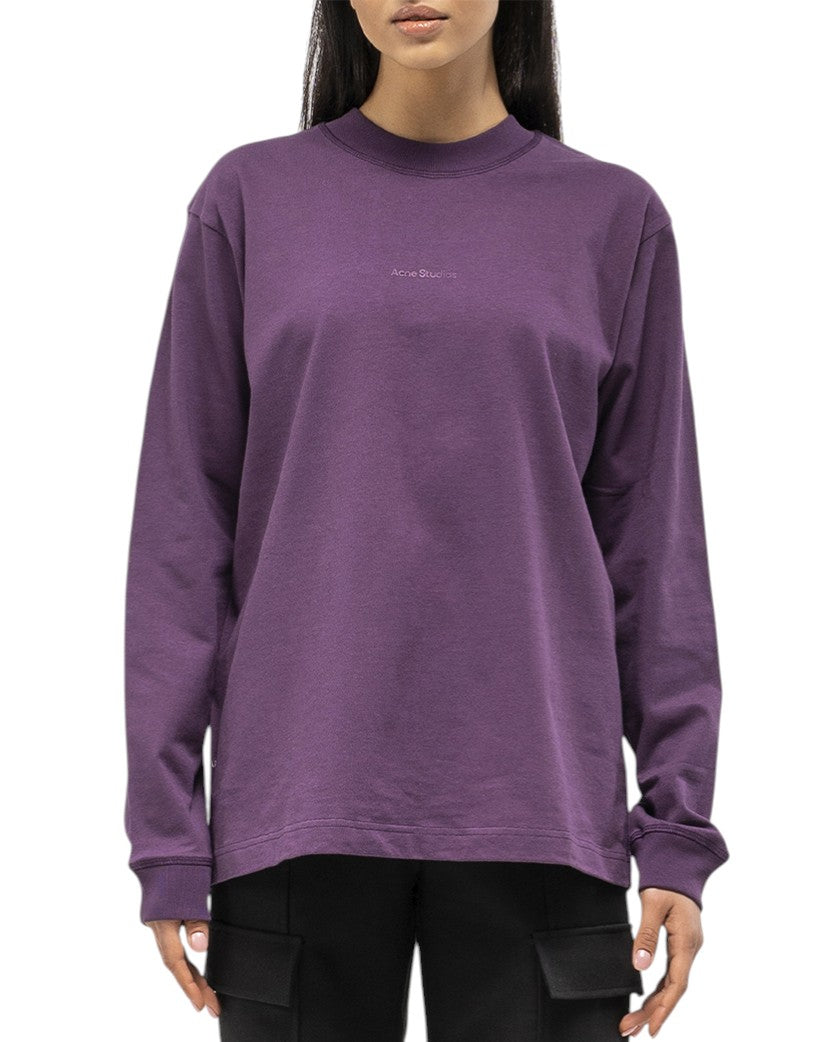 Acne Studios Simple Logo Long Sleeve Purple