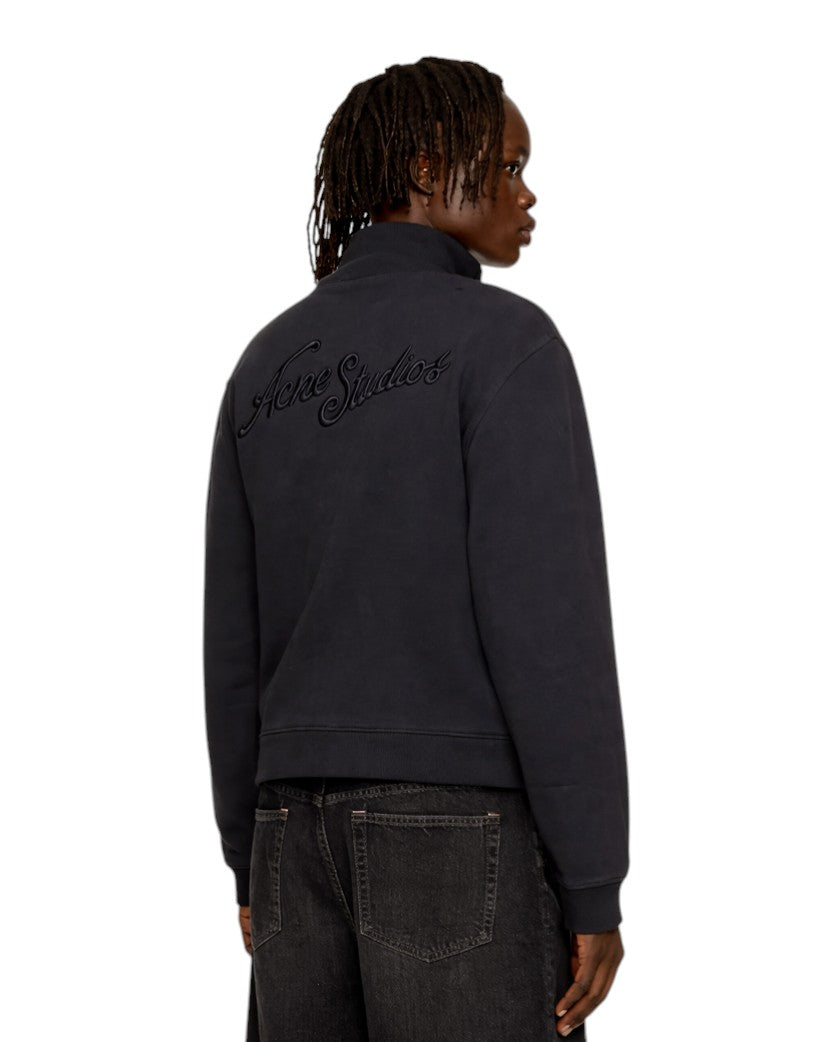 Acne Studios Zip-Up Sweatshirt Black