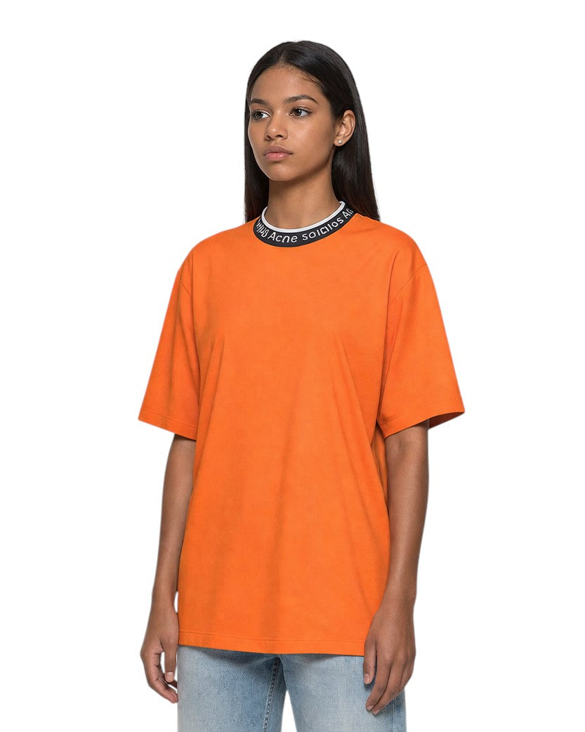 Acne Studios Extorr Logo T-Shirt Orange