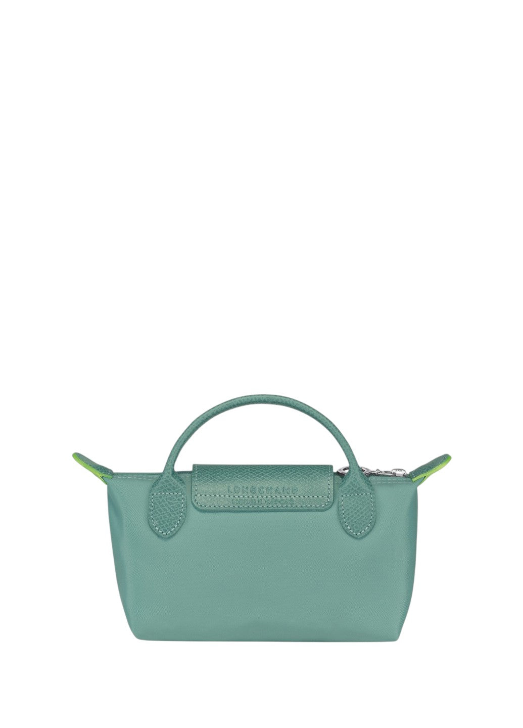 Longchamp Le Pliage Green Pouch With Handle Lagoon