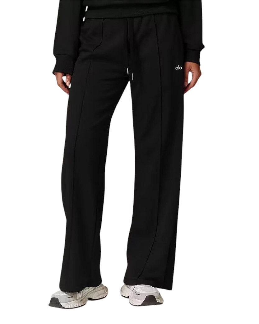 Alo Yoga Accolade Straight Line Sweatpant Black