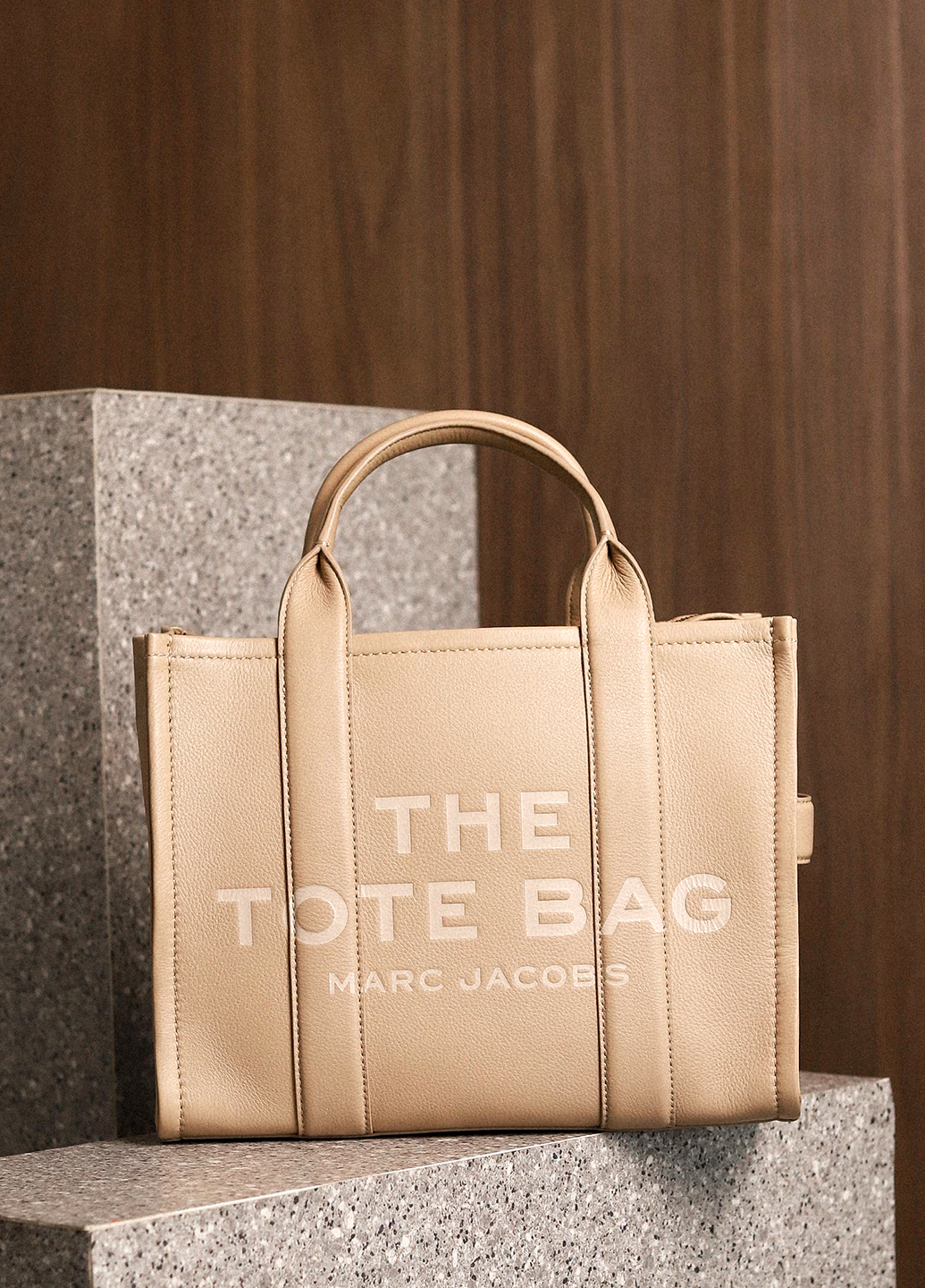 Marc Jacobs Leather Small Tote Bag Twine