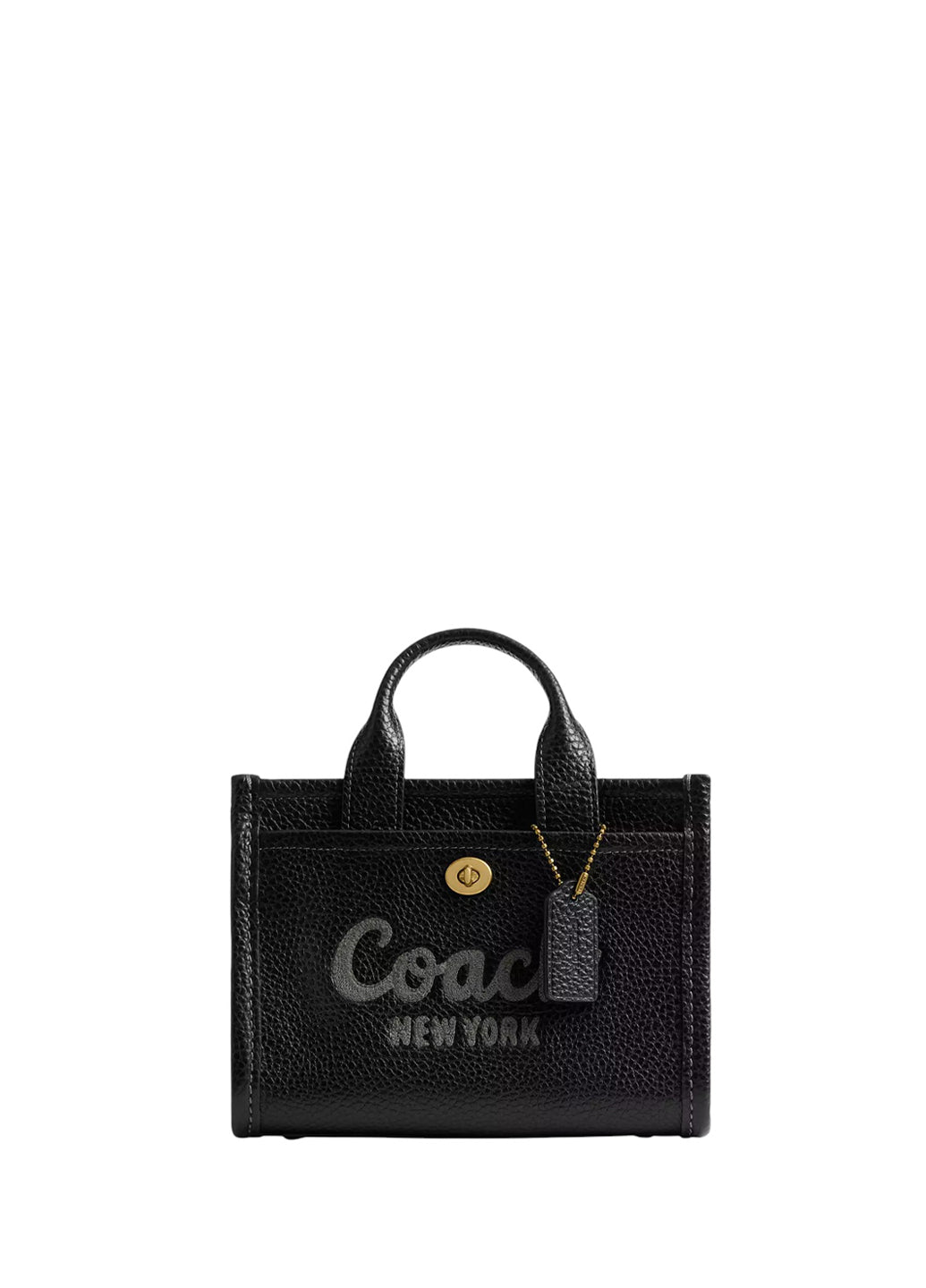 Coach Leather Cargo Tote Bag 20 Black