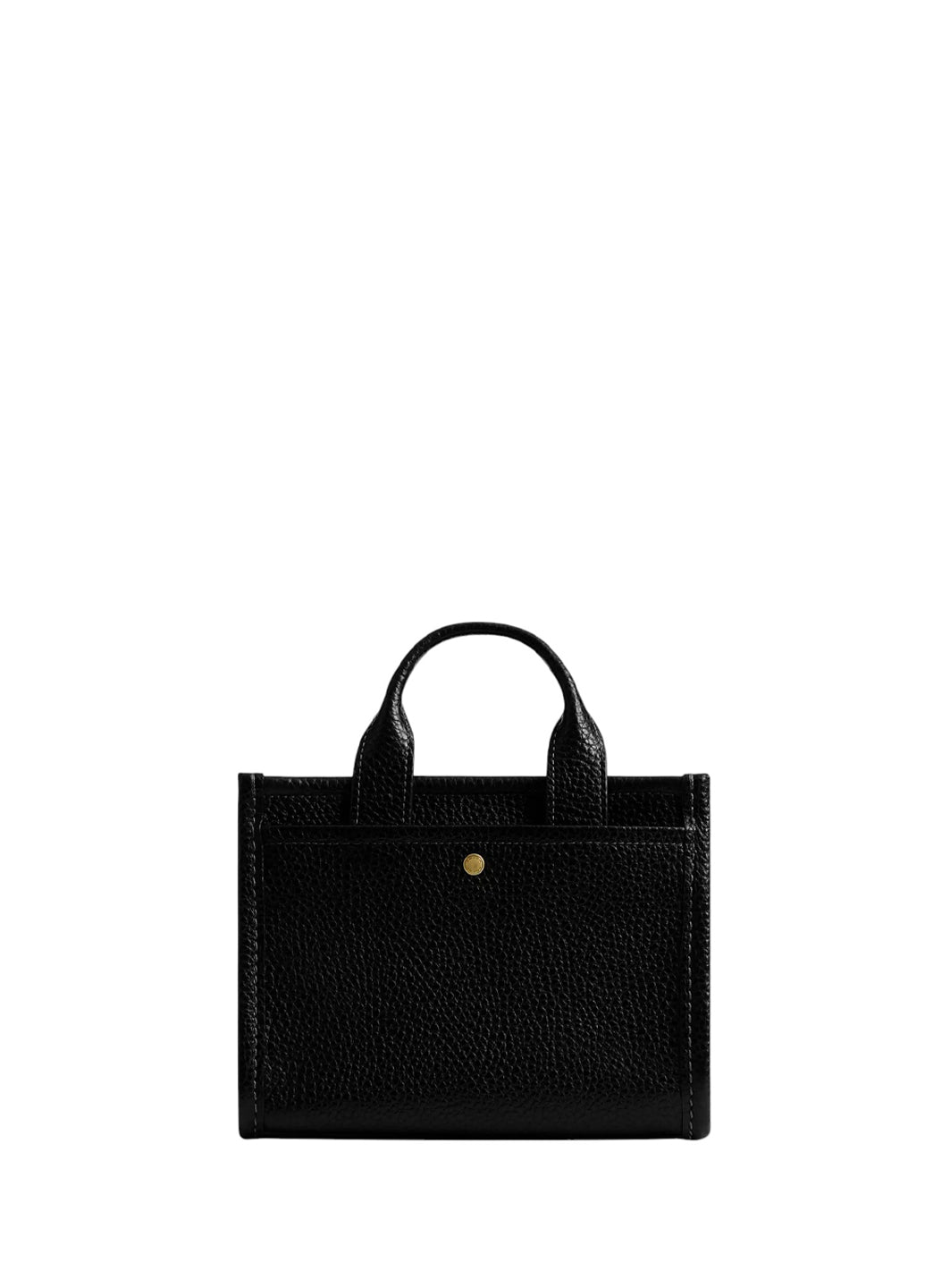 Coach Leather Cargo Tote Bag 20 Black