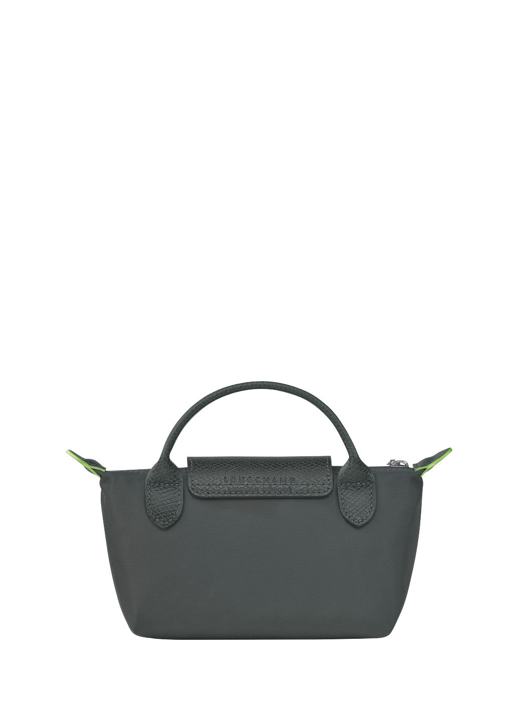 Longchamp Le Pliage Green Pouch With Handle Graphite