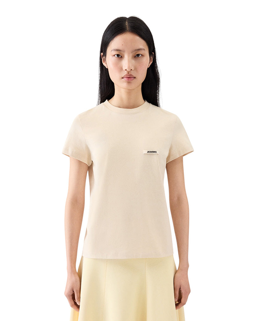 Jacquemus Le T-Shirt Gros Grain Beige