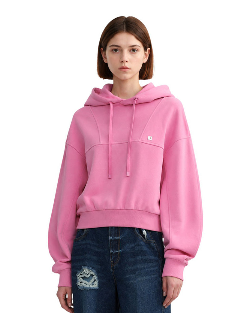 Low Classic Crop Hoodie Pink