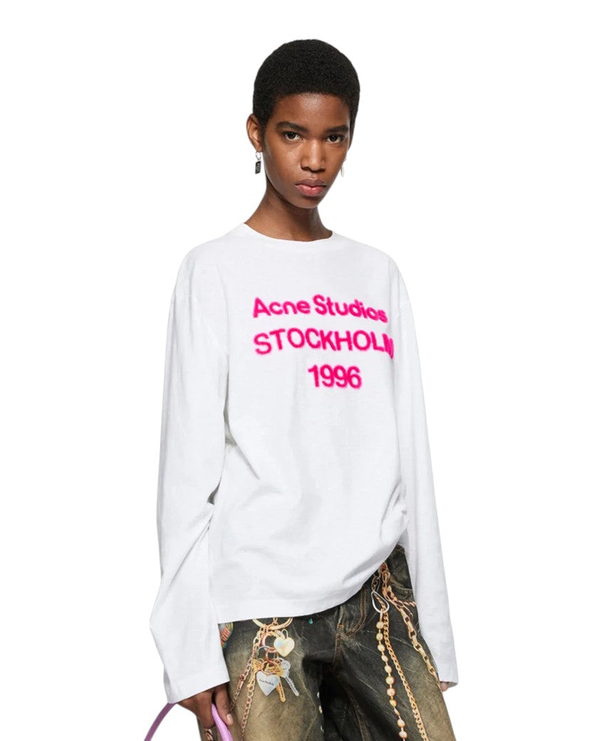 Acne Studios Stockholm 1996 Logo Long Sleeve Off White