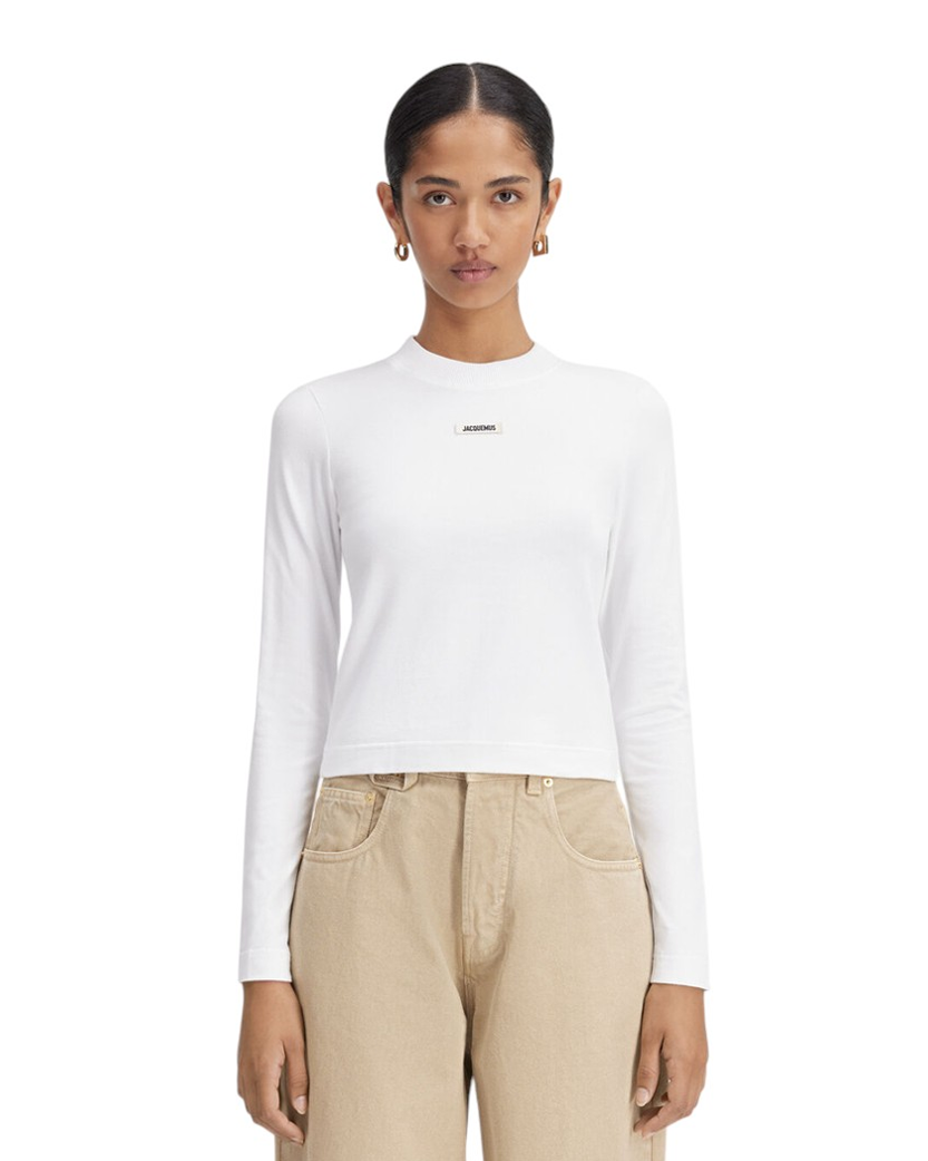 Jacquemus Les Classiques The Gros Grain Long-Sleeve T-Shirt White
