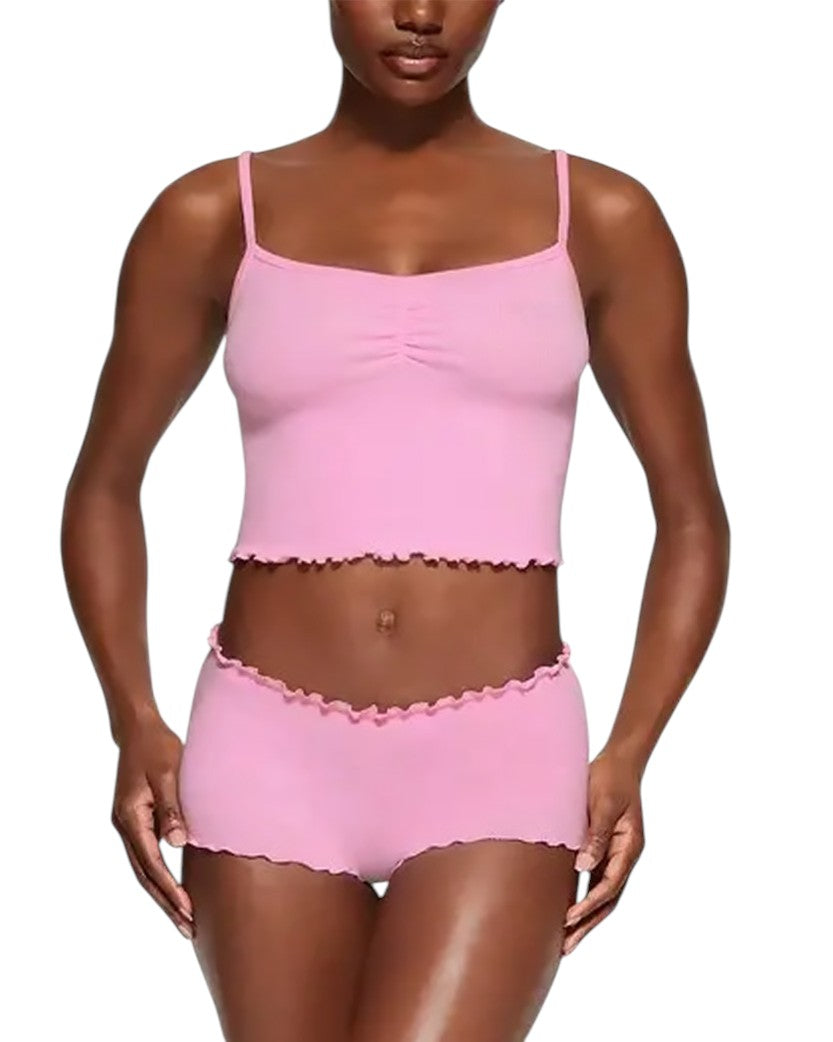 Skims Logo Pointelle Cami Bubble Gum
