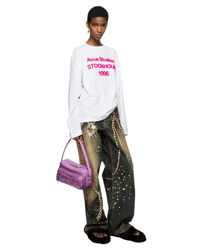 Acne Studios Stockholm 1996 Logo Long Sleeve Off White