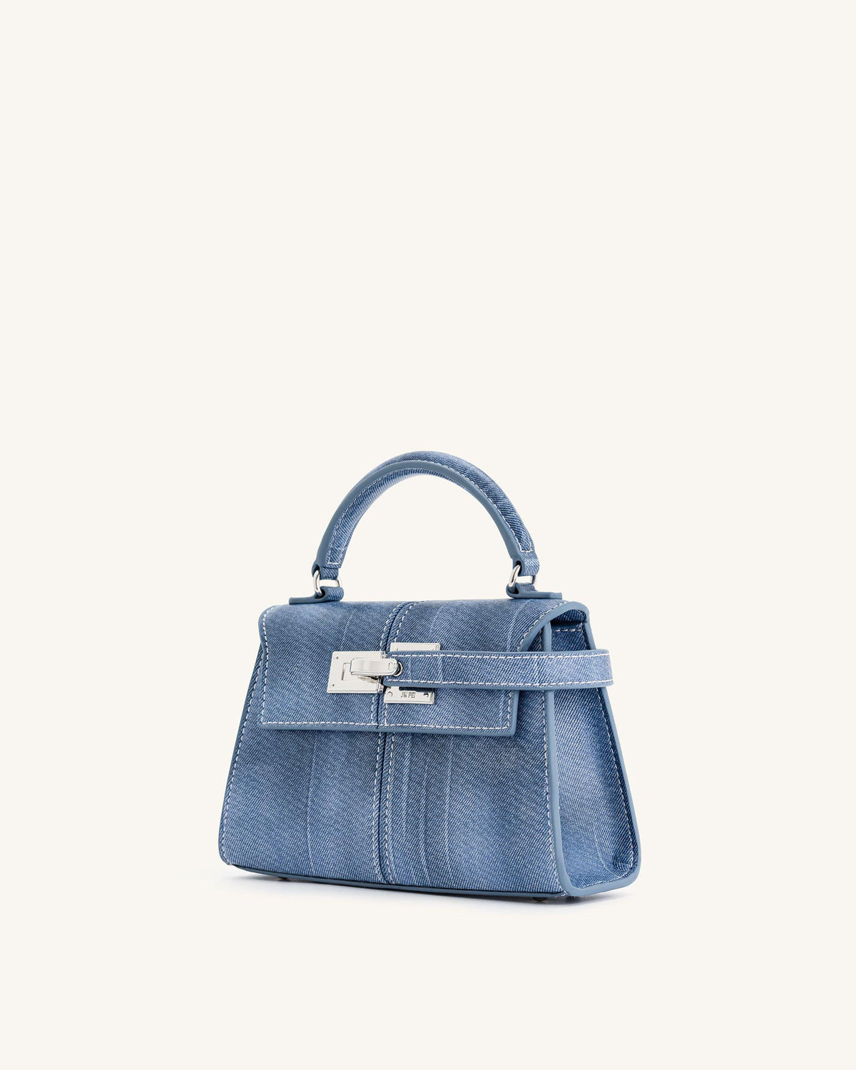 JW PEI Elise Top Handle Bag Blue Denim