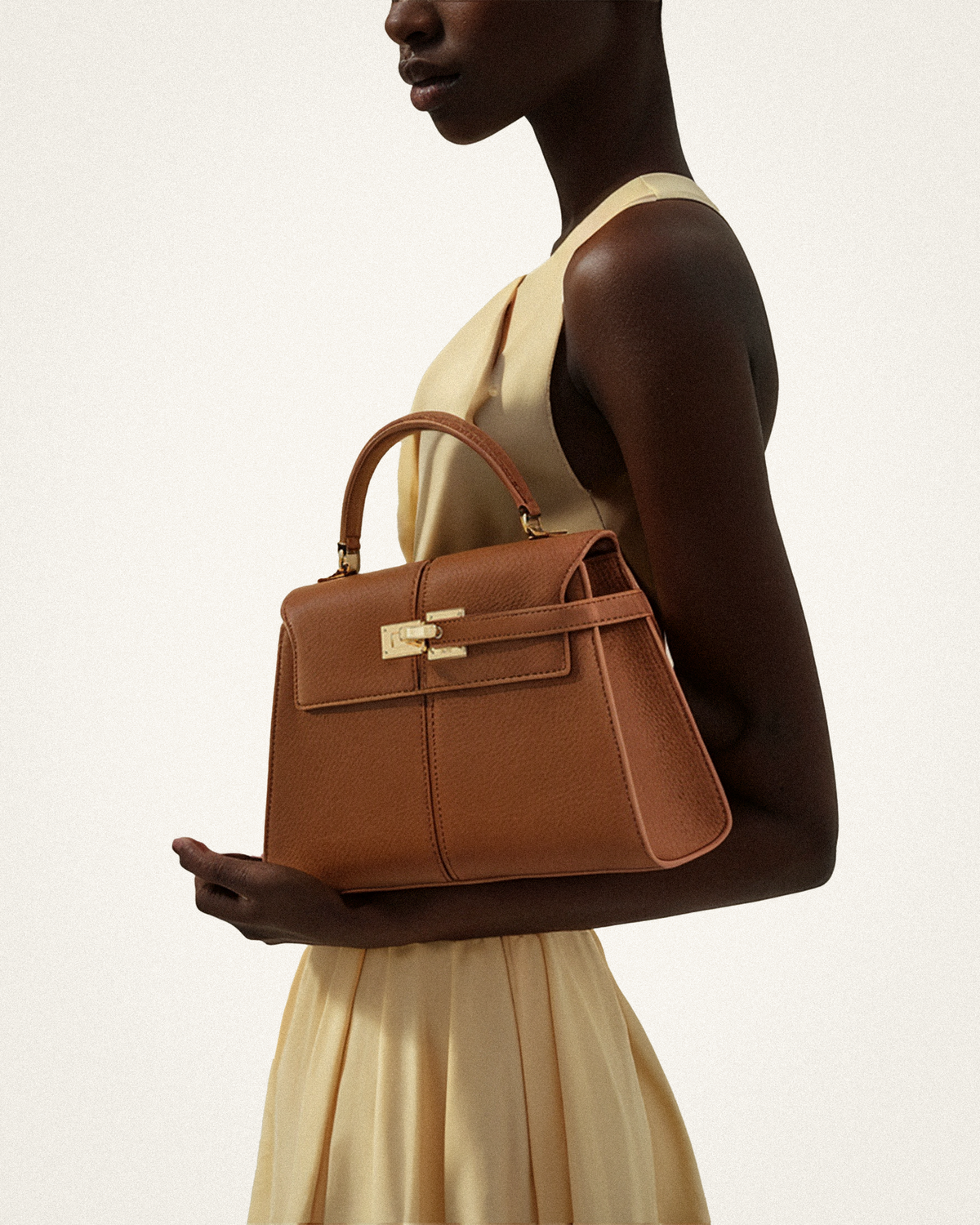 JW PEI Elise Large Top Handle Bag Brown