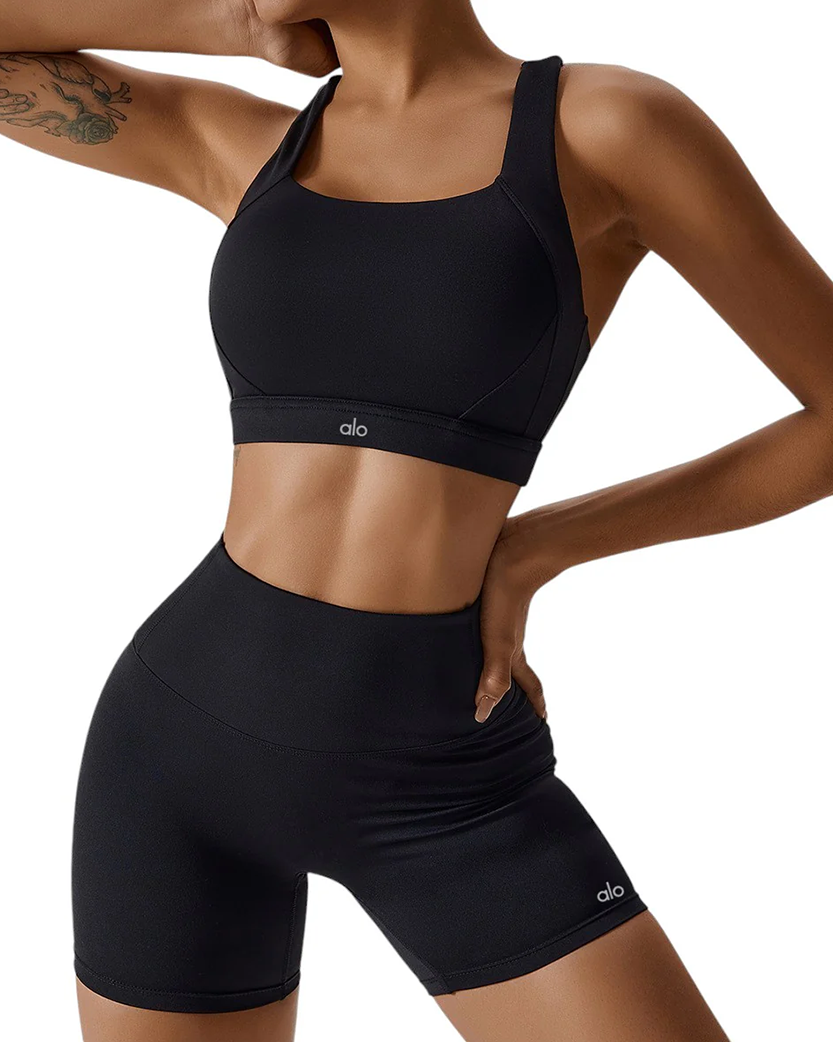 Alo Yoga Airlift Suit Up Sports Bra Black