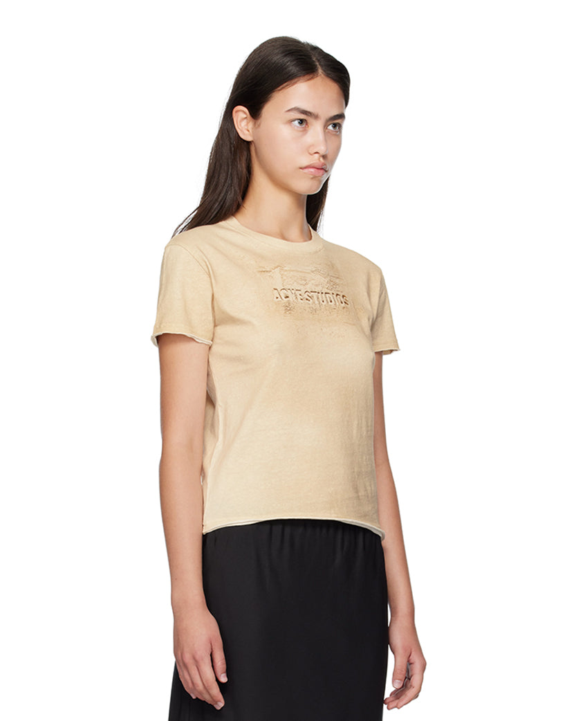 Acne Studios Printed T-Shirt Sand Beige