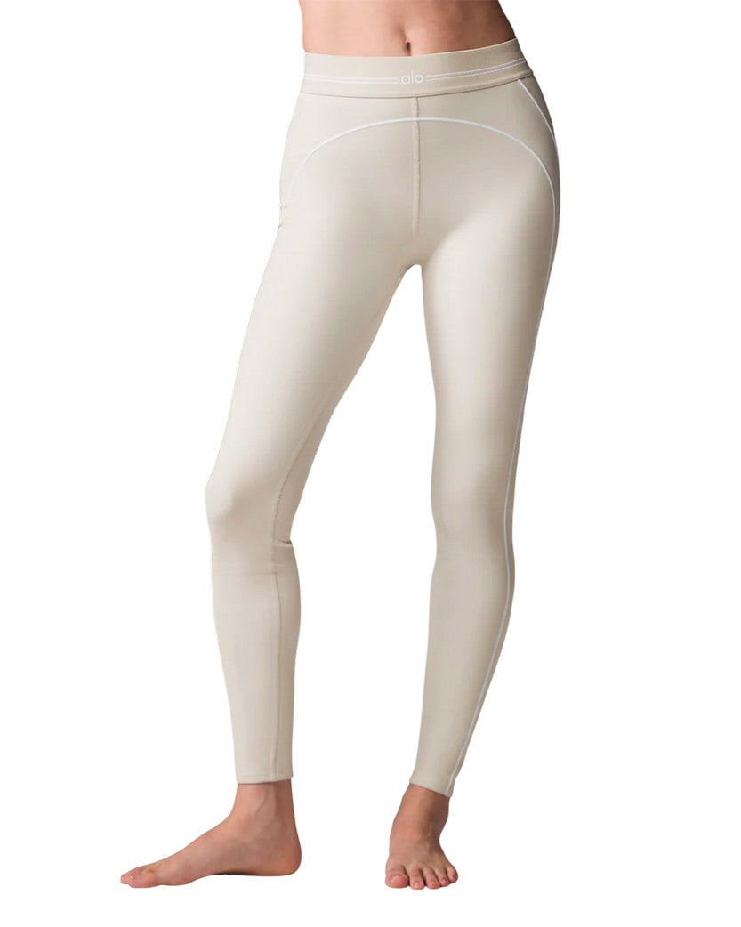 Alo Yoga Airbrush High-Waist Heart Throb Legging Beige