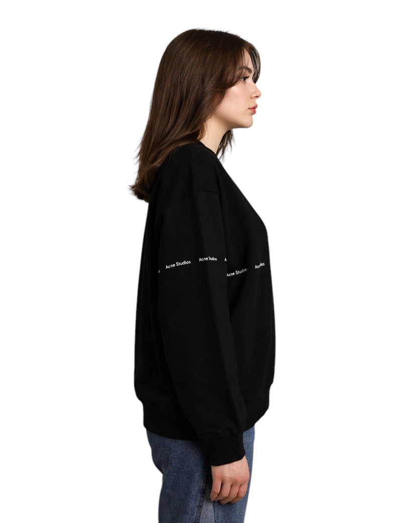 Acne Studios Logo Print Sweatshirt Black