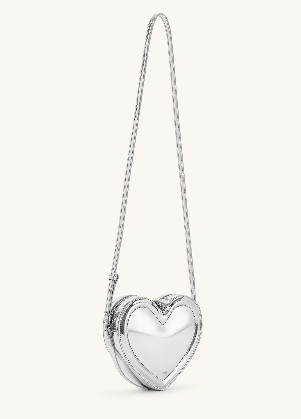 JW PEI Arlene Heart Shaped Bag Silver