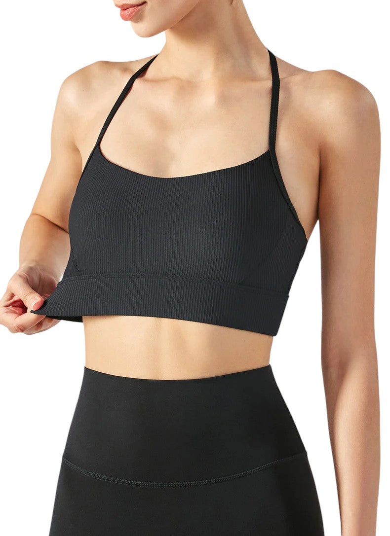 Alo Yoga Open Back Bra Black DSB364-BK