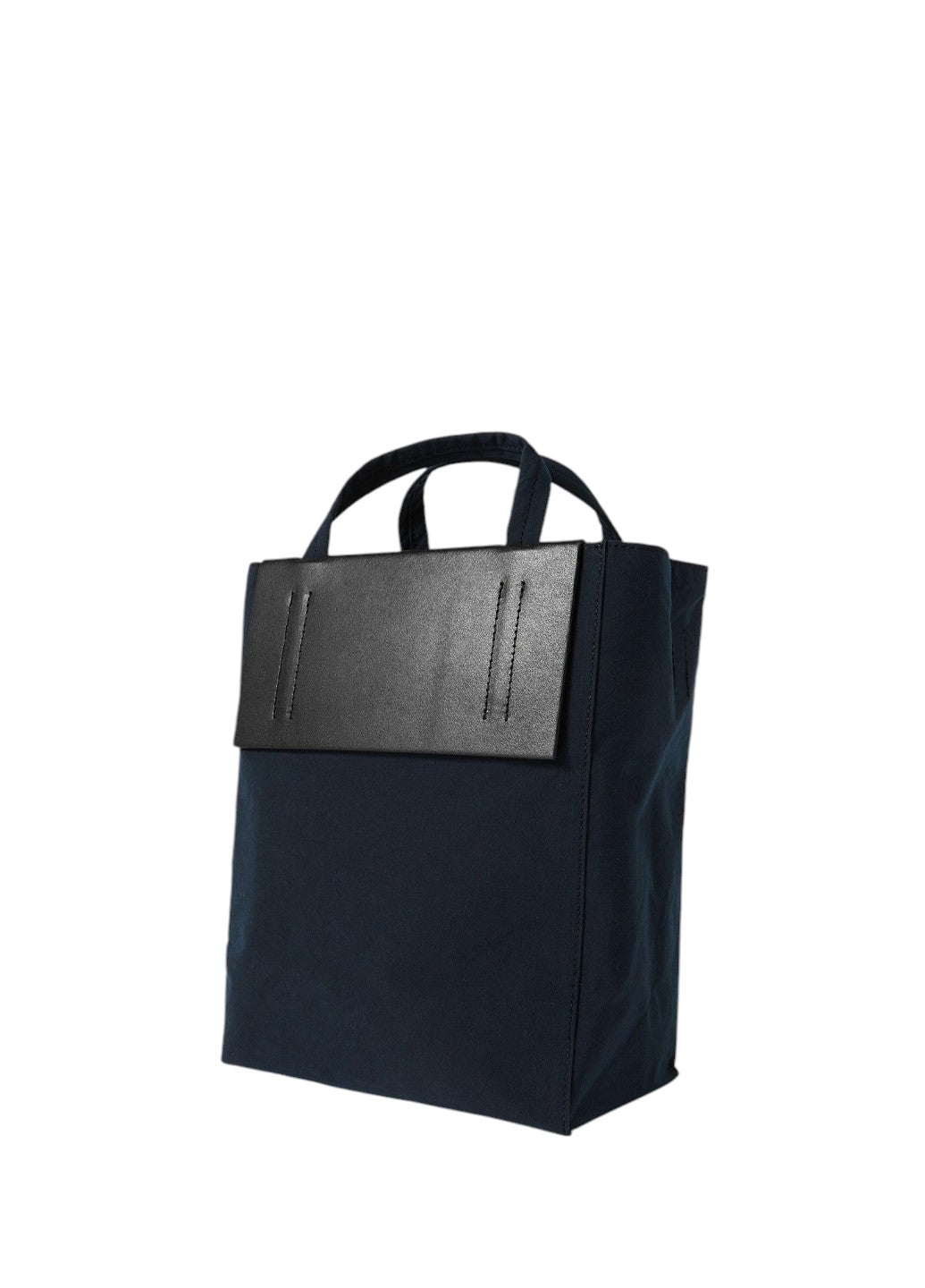 Acne Studios Baker Out small canvas and printed leather tote Black