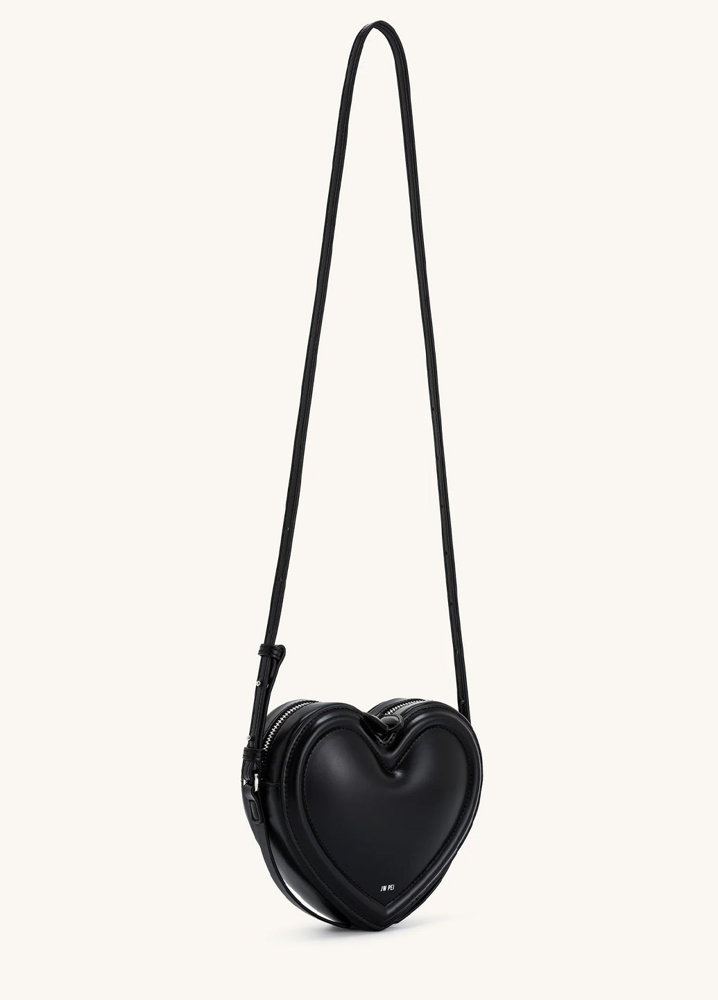 JW PEI Arlene Heart Shaped Bag Black