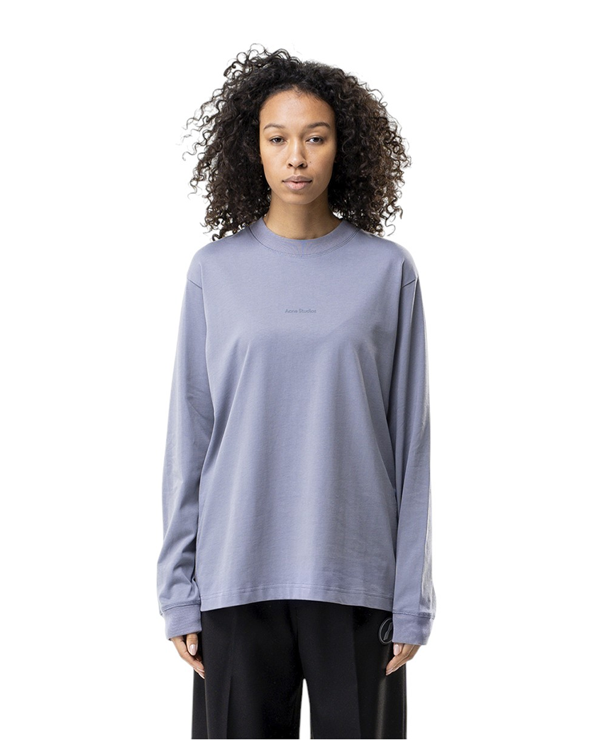 Acne Studios Simple Logo Long Sleeve Dark Grey