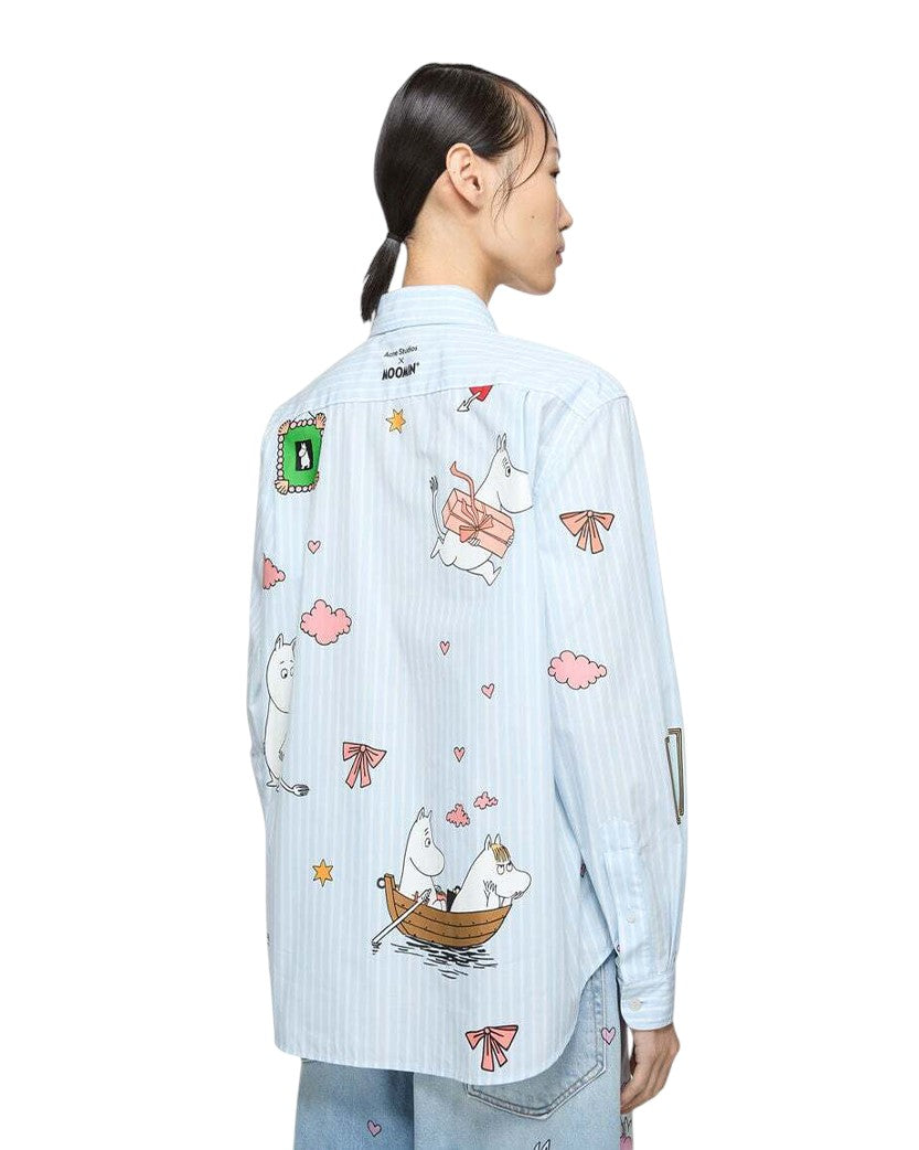 Acne Studios x Moomin Button-Up Shirt Blue